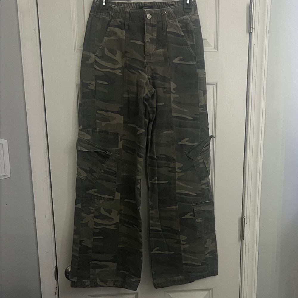 Forever 21 Camouflage Flare Jeans